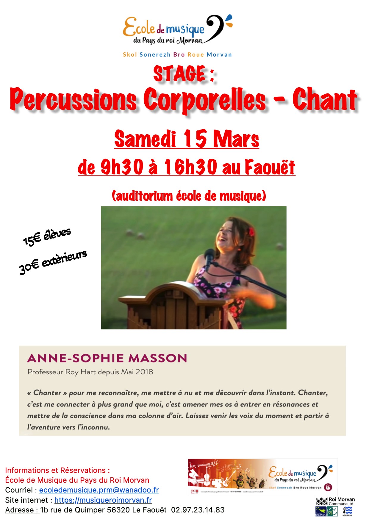 Stage de Percussions Corporelles et Chant